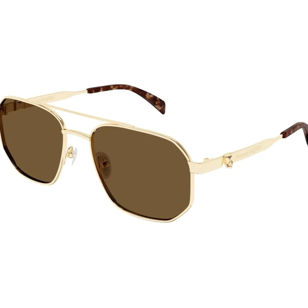 Sunglasses*Alexander McQueen S Am0458s Sn61 in Gold