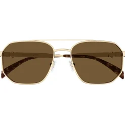 Sunglasses*Alexander McQueen S Am0458s Sn61 in Gold