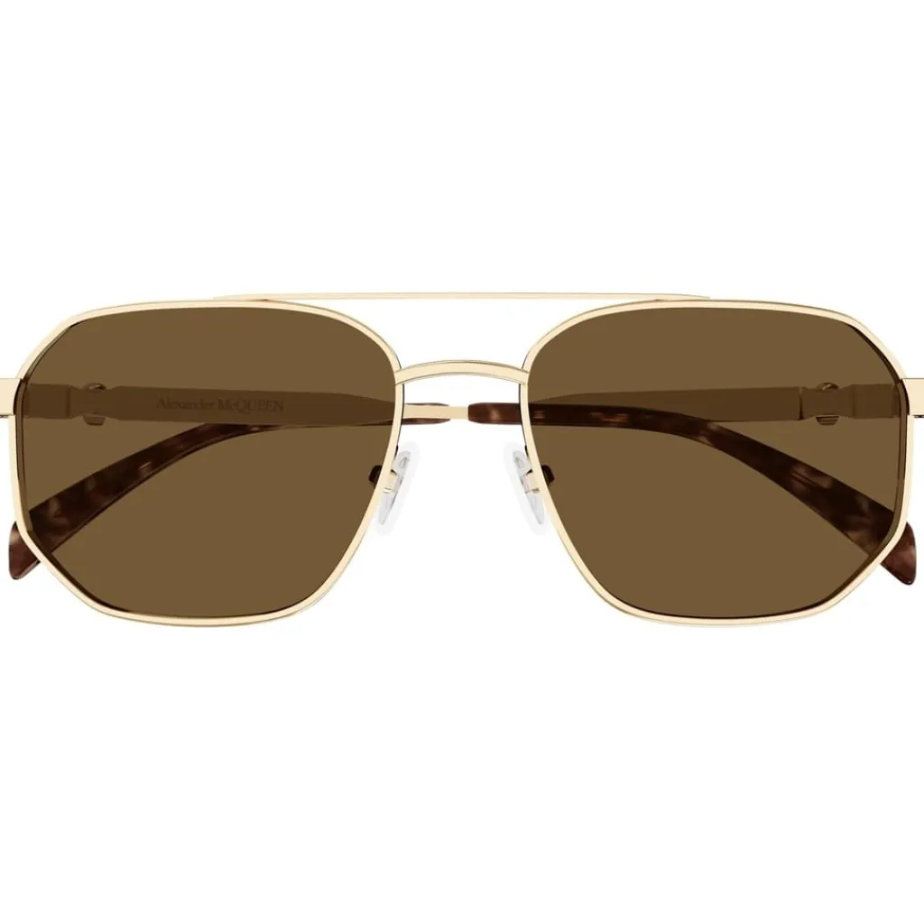 Sunglasses*Alexander McQueen S Am0458s Sn61 in Gold