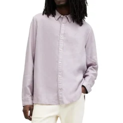 Shirts*AllSaints Laguna Regular Fit Long Sleeve Shirt in Purple