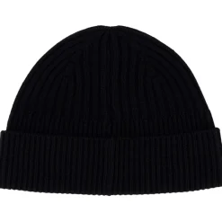 Caps-Hats*AllSaints Rib Mix Beanie in Black
