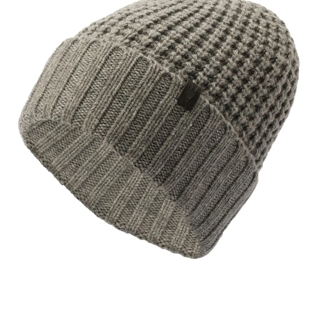 Caps-Hats*AllSaints Wfl Stch Beanie in Grey