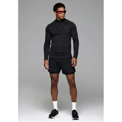 Fitness And Gymwear*ALTRYN Mens Pike Tech Quarter Zip Top in Black