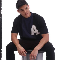 T-Shirts And Vests*Ambush Varsity T-Shirt in Black-White