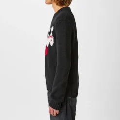 Knitwear*Amiri Bowling Crewneck Jumper in Black