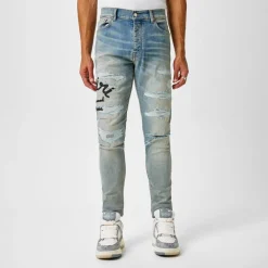 Jeans*Amiri Hollywood Thrasher Jeans in Blue