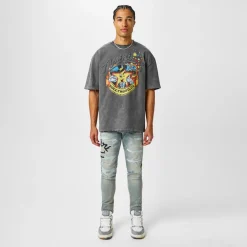 Jeans*Amiri Hollywood Thrasher Jeans in Blue
