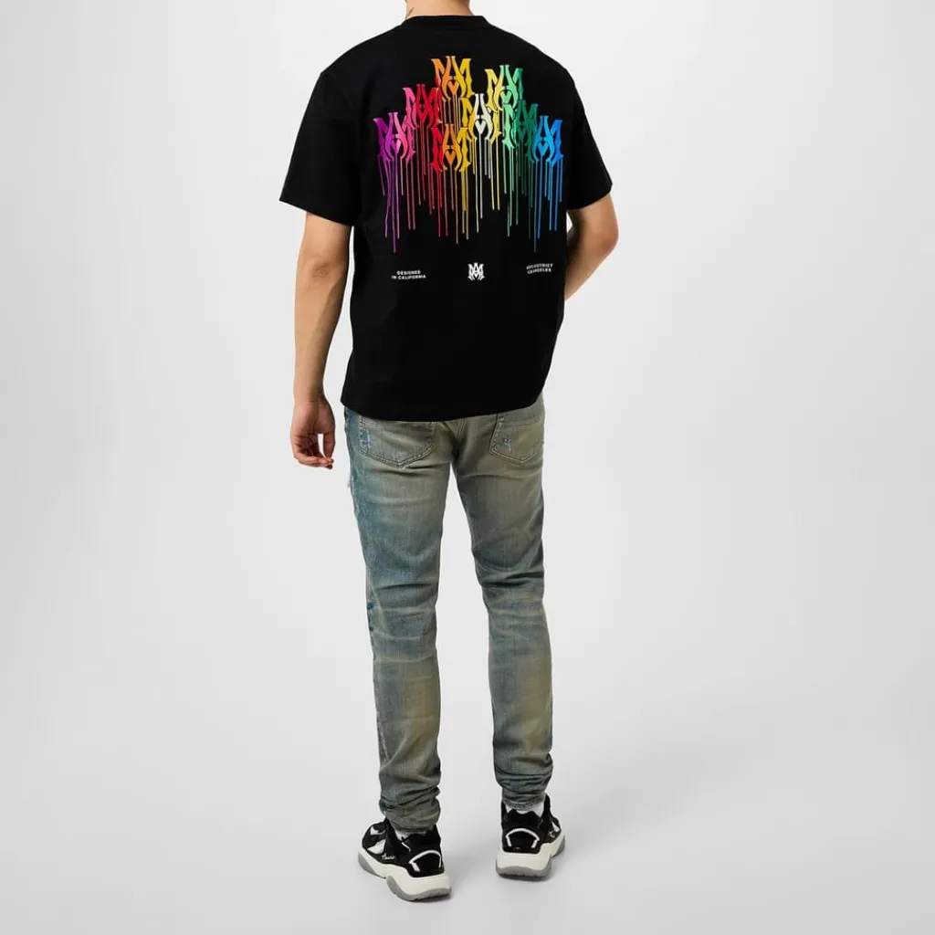 Jeans*Amiri Mx 1 Distressed Jeans in Blue