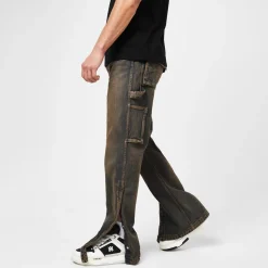 Jeans*Amiri Stack Workman Jeans in Blue