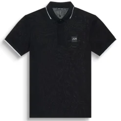 Polo Shirts*Antony Morato Fit Polo T-Shirt In Black Cotton Pique With Logo in Black