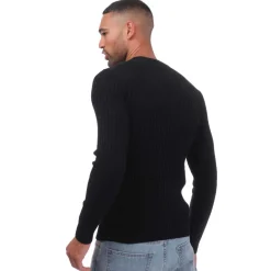 Knitwear*Armani Crewneck Sweater in Black
