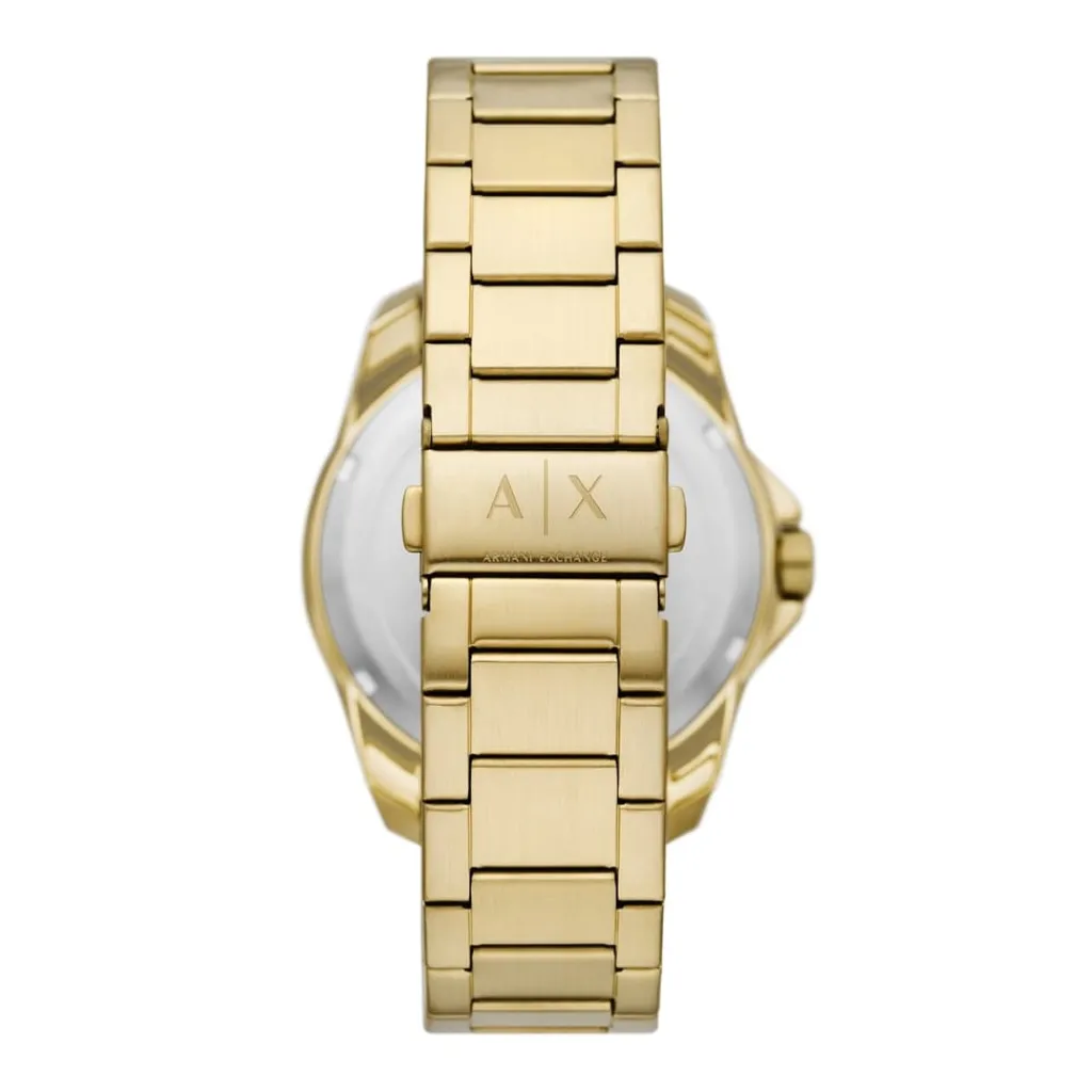Jewellery-Watches*Armani Exchange Exchange Mens Three Hand Date, Gold Tone Stainless Steel Watch, Ax1951 in Gold