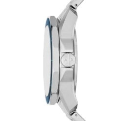 Jewellery-Watches*Armani Exchange Exchange Mens Three Hand Date, Stainless Steel Watch, Ax1950 in Silver
