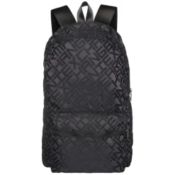 Bags*Armani Exchange Exchange All Over Logo Backpack in Black