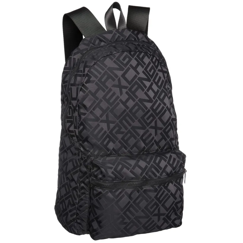 Bags*Armani Exchange Exchange All Over Logo Backpack in Black