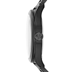 Jewellery-Watches*Armani Exchange Exchange Three Hand Black Stainless Steel Watch And Bracelet Gift Set Ax7102 in Black