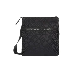 Bags*Armani Exchange Exchange Lettering Messenger Bag with Detachable Strap in Black