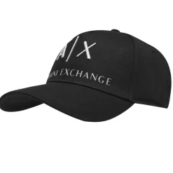 Caps-Hats*Armani Exchange Logo Baseball Cap in Black