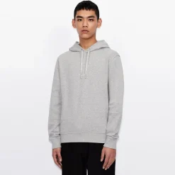 Hoodies*Armani Exchange Logo Hoodie in Grey
