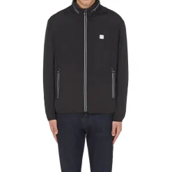 Coats And Jackets*Armani Exchange Mens Exchange Patch Logo Jacket in Black