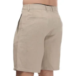 Shorts*Armani Exchange Mens Linen Rayon Twill Shorts in Beige