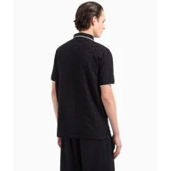 Polo Shirts*Armani Exchange Regular Fit Collared Polo Shirt in Black