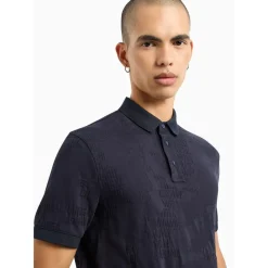 Polo Shirts*Armani Exchange Short Sleeve Polo in Blue