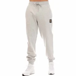 Trousers*Belstaff Cotton Fleece Sweatpants in Silver