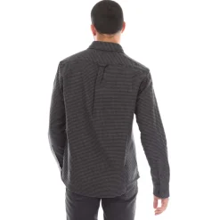 Shirts*Belstaff Cotton Houndstooth Scale Shirt in Black