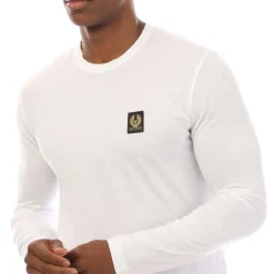 T-Shirts And Vests*Belstaff Cotton Jersey Long Sleeve T-Shirt in White