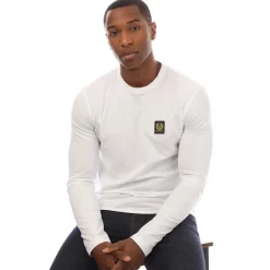 T-Shirts And Vests*Belstaff Cotton Jersey Long Sleeve T-Shirt in White