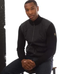 Knitwear*Belstaff Kelbrook Zip Cardigan in Black