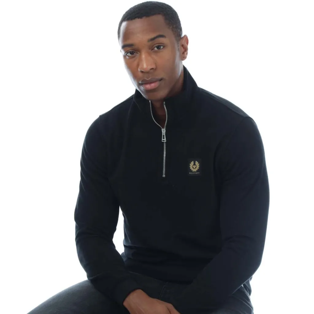Sweatshirts*Belstaff Quarter Zip Sweatshirt in Black
