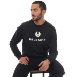 Sweatshirts*Belstaff Signature Crewneck Sweatshirt in Navy