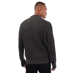 Knitwear*Belstaff Stanley Mock Neck Jumper in Green