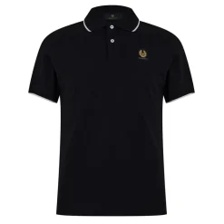 Polo Shirts*Belstaff Tipped Polo in Black
