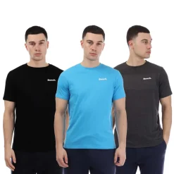 T-Shirts And Vests|Underwear And Socks*Bench Lirrik 3 Pack Logo T-Shirts in Grey blue