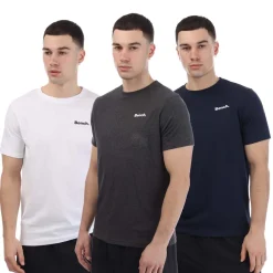 T-Shirts And Vests*Bench Somerset Logo 3 Pack T-Shirts in Navy White Grey