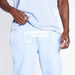 Trousers*Blood Brother Badged Joggers in Blue