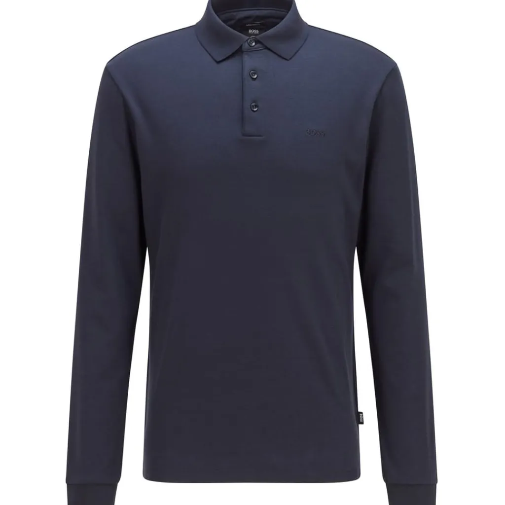Polo Shirts*Boss 30 Long Sleeve Polo Shirt in Blue