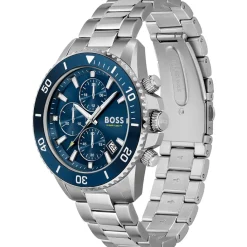 Jewellery-Watches*Boss Admiral Stainless Steel Strap Watch in Silver