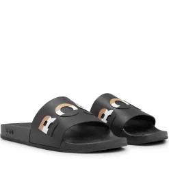 Beach Shoes*Boss Bay Slide Sandals in Black