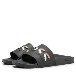 Beach Shoes*Boss Bay Slide Sandals in Black