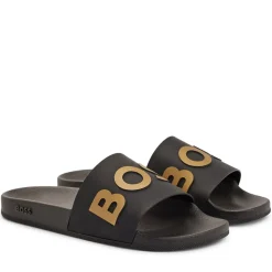 Beach Shoes*Boss Bay Sliders in Black