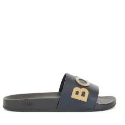 Beach Shoes*Boss Bay Sliders in Black