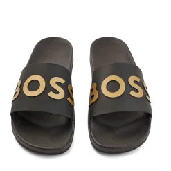 Beach Shoes*Boss Bay Sliders in Black