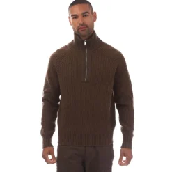 Knitwear*Boss C-Ebrezzo Quarter-Zip Sweater in Green