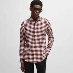 Shirts*Boss C-Hal Casual-Fit Shirt in Red