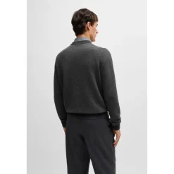 Knitwear*Boss Crew Neck Regular Fit Sweater in Black
