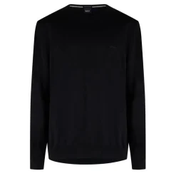 Knitwear*Boss Crew Neck Regular Fit Sweater in Black